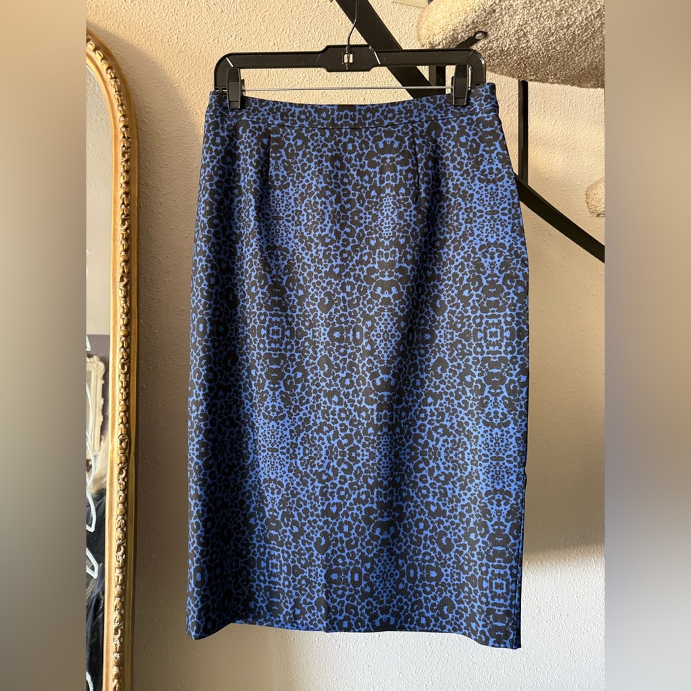 Halogen Blue Patterned Skirt